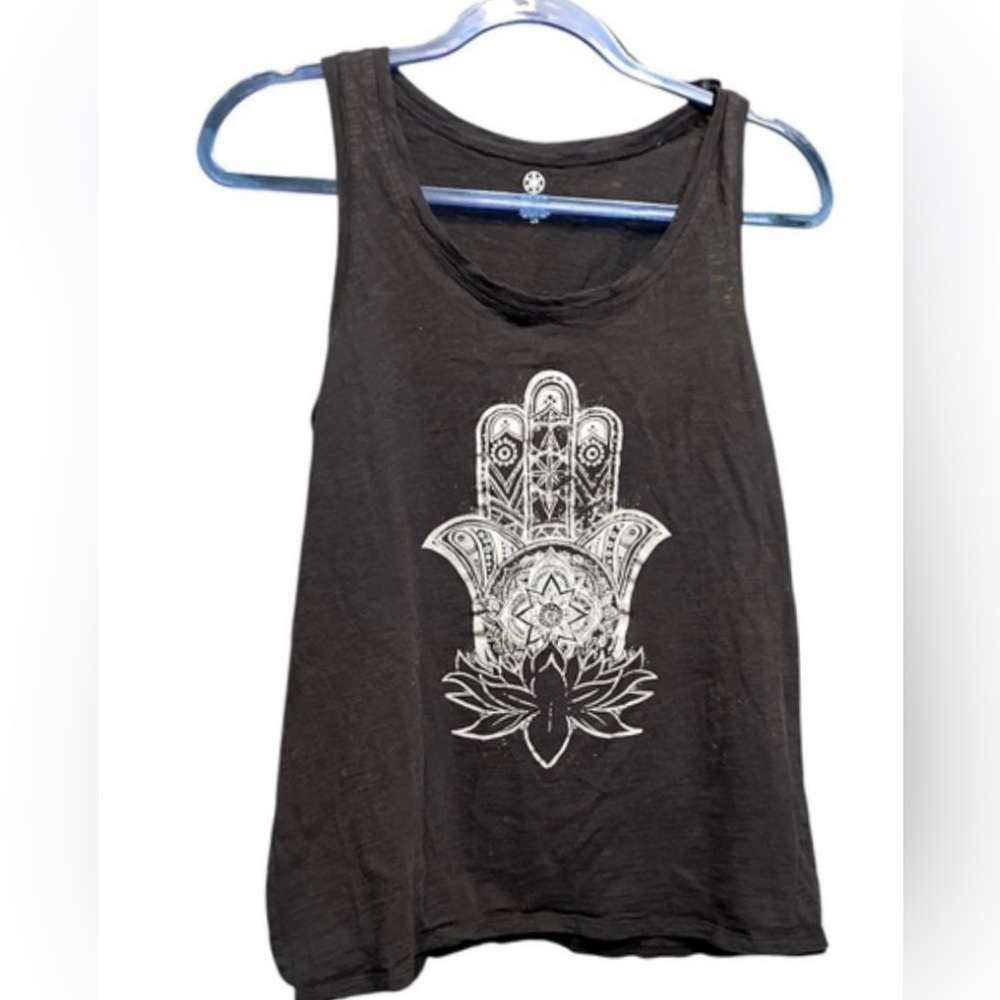 GAIAM 100% COTTON HAMSA HAND TANK TOP 16” - 18” PTP